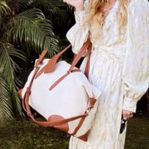 Henny + Lev - THE DUFFLE SET - Rachel Zoe Box of Style, Canvas Weekender & Pouch - Picture 1 of 14